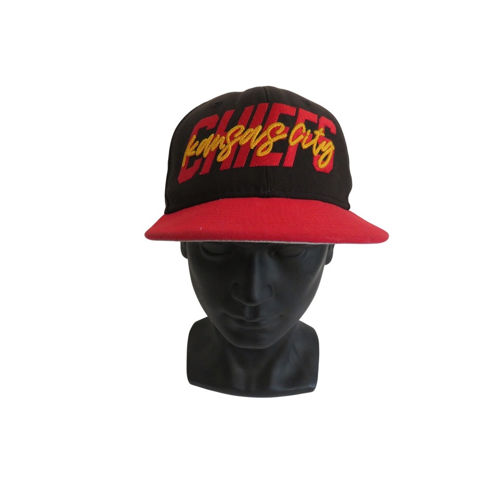 NFL 9FIFTY NewERA Kansas City Chiefs Snapback Ball Cap‎ Hat Youth Black Red